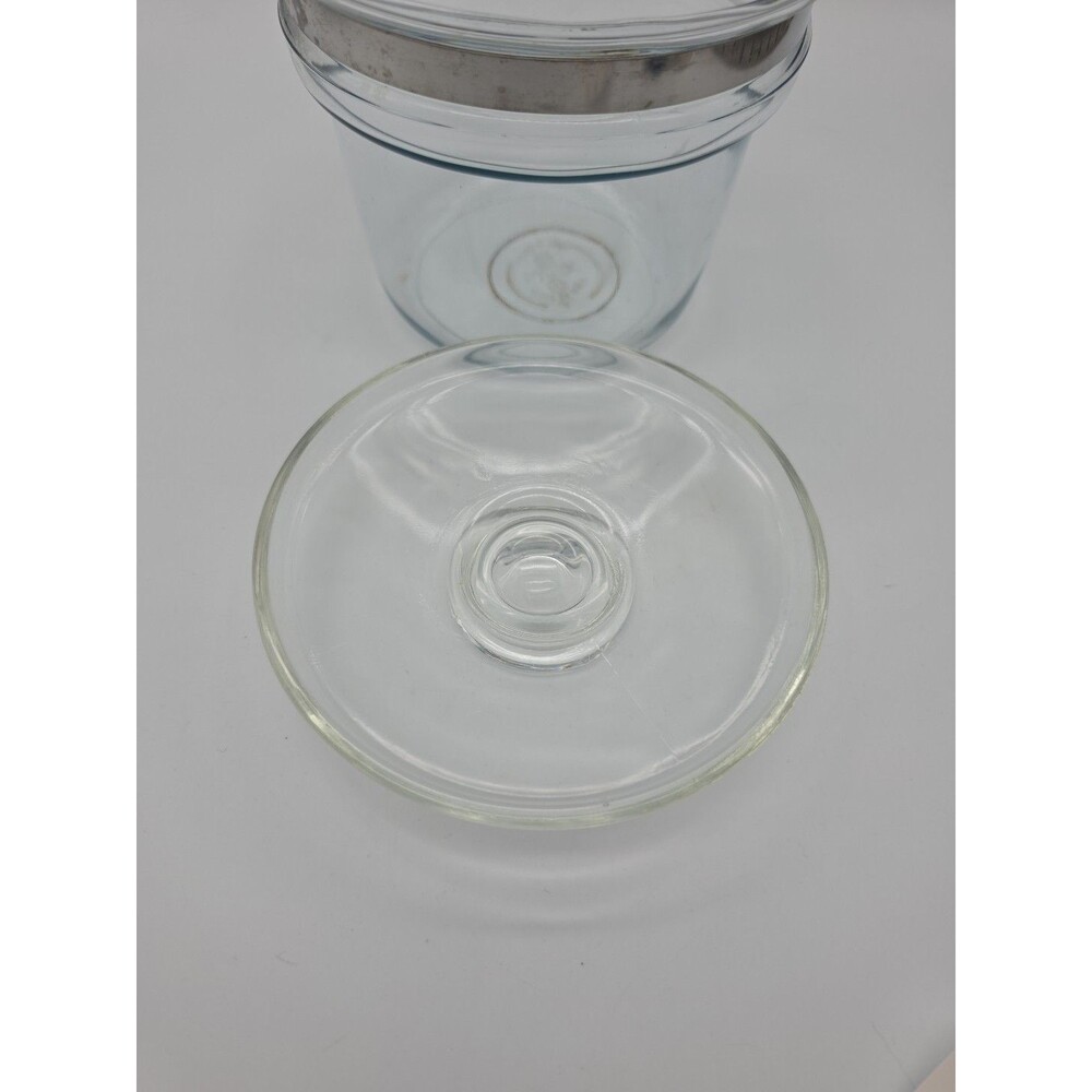 Pyrex Flameware 6283L 1.5 Quart Clear Glass Pot Saucepan with Lid Vintage MCM - Picture 6 of 10